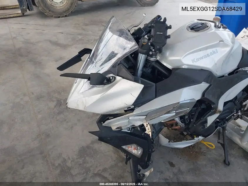 2025 Kawasaki Ex500 VIN: ML5EXGG12SDA68429 Lot: 45388395