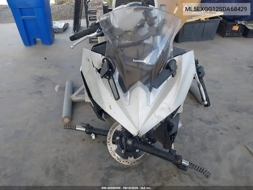 2025 Kawasaki Ex500 VIN: ML5EXGG12SDA68429 Lot: 45388395