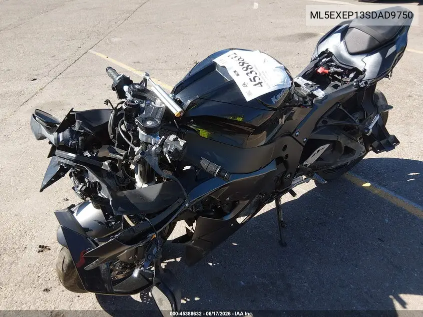 2025 Kawasaki Ex650 P VIN: ML5EXEP13SDAD9750 Lot: 45388632