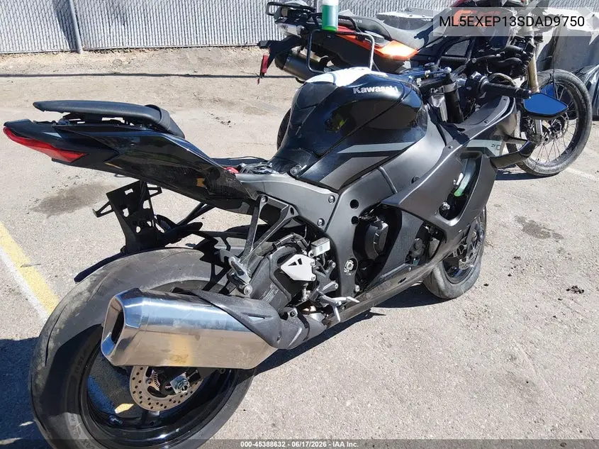 2025 Kawasaki Ex650 P VIN: ML5EXEP13SDAD9750 Lot: 45388632