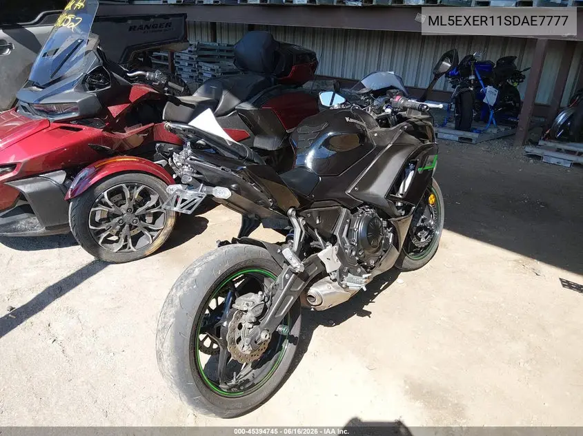 2025 Kawasaki Ex650 R VIN: ML5EXER11SDAE7777 Lot: 45394745