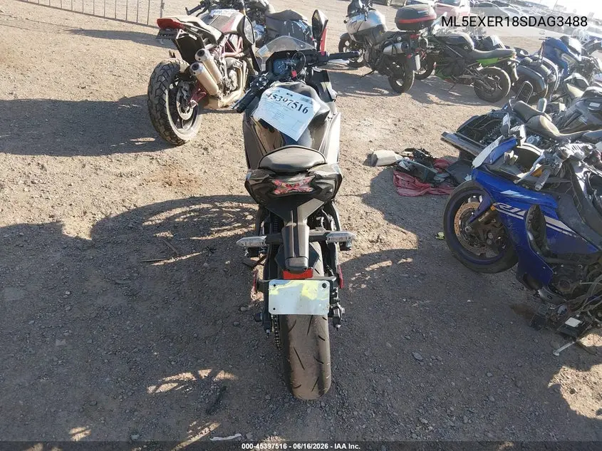 2025 Kawasaki Ex650 R VIN: ML5EXER18SDAG3488 Lot: 45397516