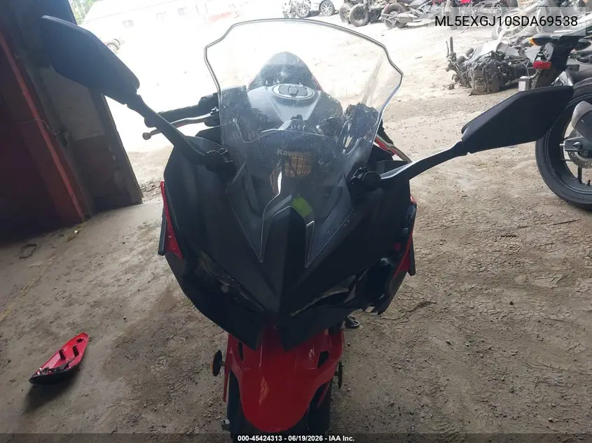 2025 Kawasaki Ex500 A/B VIN: ML5EXGJ10SDA69538 Lot: 45424313
