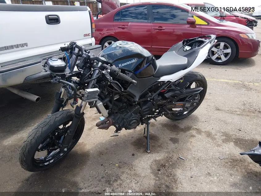 2025 Kawasaki Ex500 VIN: ML5EXGG11SDA45823 Lot: 45437864