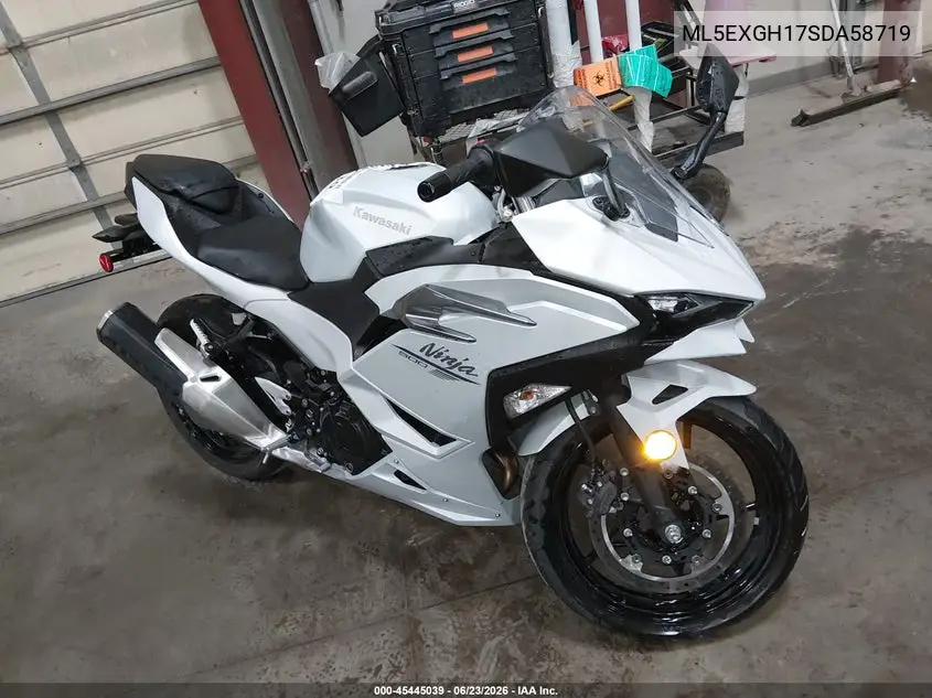 2025 Kawasaki Ex500 H VIN: ML5EXGH17SDA58719 Lot: 45445039