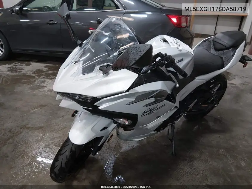 2025 Kawasaki Ex500 H VIN: ML5EXGH17SDA58719 Lot: 45445039