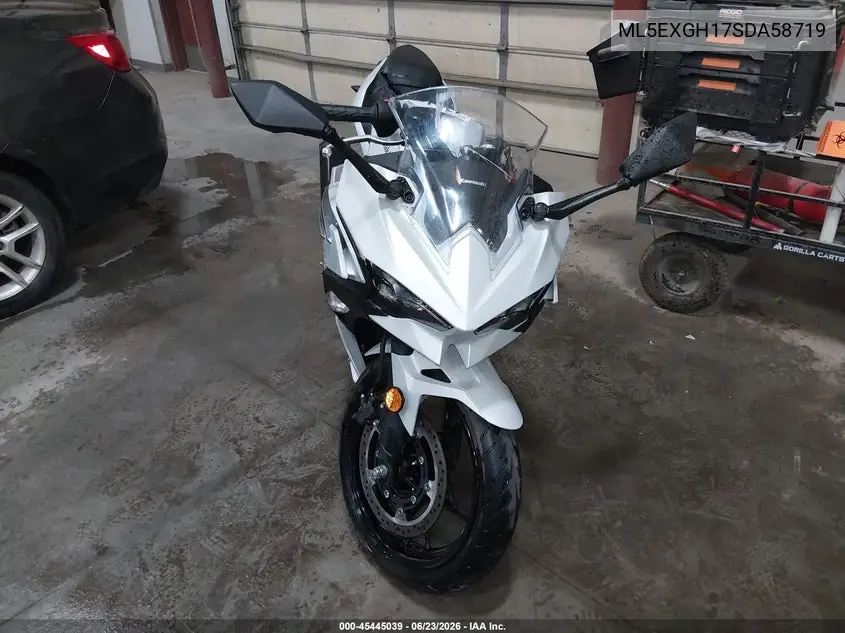 2025 Kawasaki Ex500 H VIN: ML5EXGH17SDA58719 Lot: 45445039