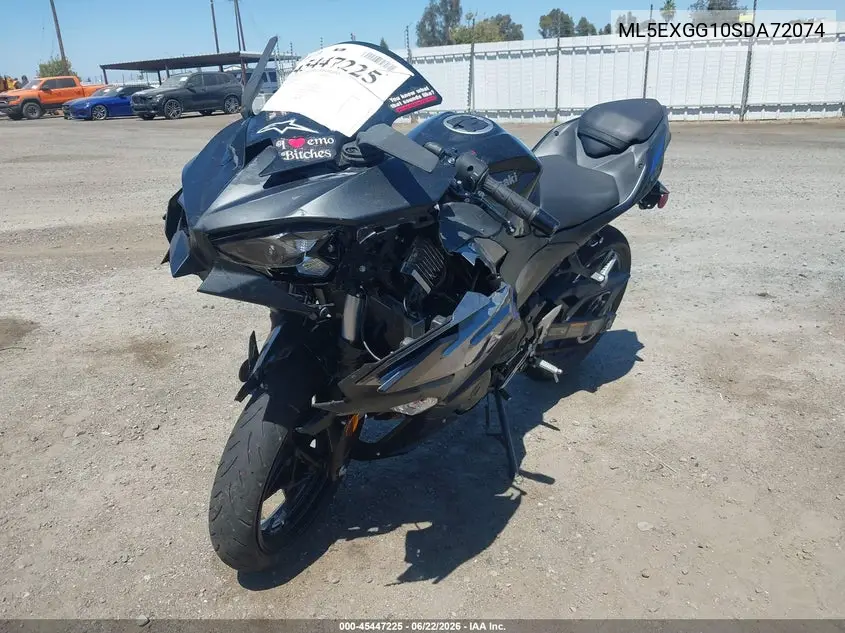 2025 Kawasaki Ex500 VIN: ML5EXGG10SDA72074 Lot: 45447225