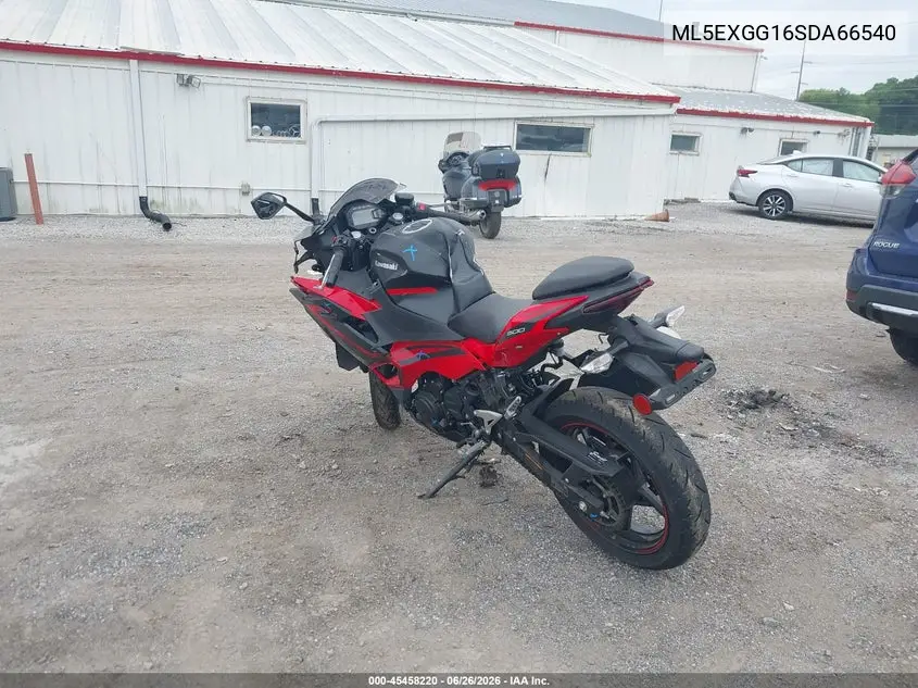 2025 Kawasaki Ex500 VIN: ML5EXGG16SDA66540 Lot: 45458220
