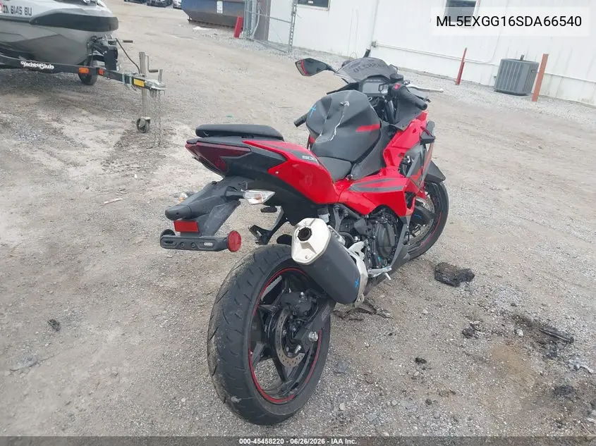 2025 Kawasaki Ex500 VIN: ML5EXGG16SDA66540 Lot: 45458220