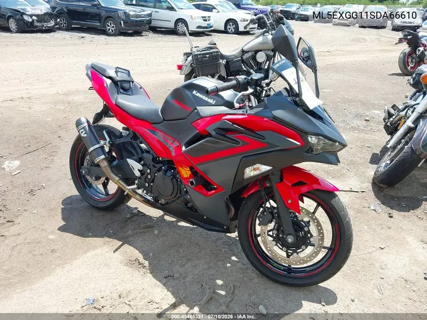 2025 Kawasaki Ex500 VIN: ML5EXGG11SDA66610 Lot: 45466331