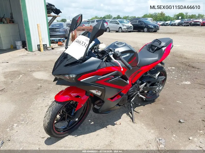 2025 Kawasaki Ex500 VIN: ML5EXGG11SDA66610 Lot: 45466331