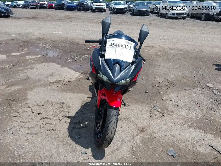2025 Kawasaki Ex500 VIN: ML5EXGG11SDA66610 Lot: 45466331