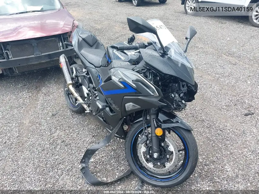 2025 Kawasaki Ex500 A/B VIN: ML5EXGJ11SDA40159 Lot: 45472564
