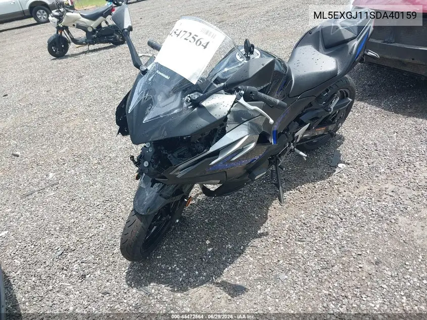2025 Kawasaki Ex500 A/B VIN: ML5EXGJ11SDA40159 Lot: 45472564