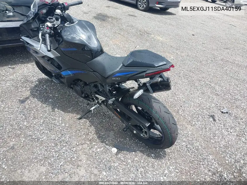 2025 Kawasaki Ex500 A/B VIN: ML5EXGJ11SDA40159 Lot: 45472564