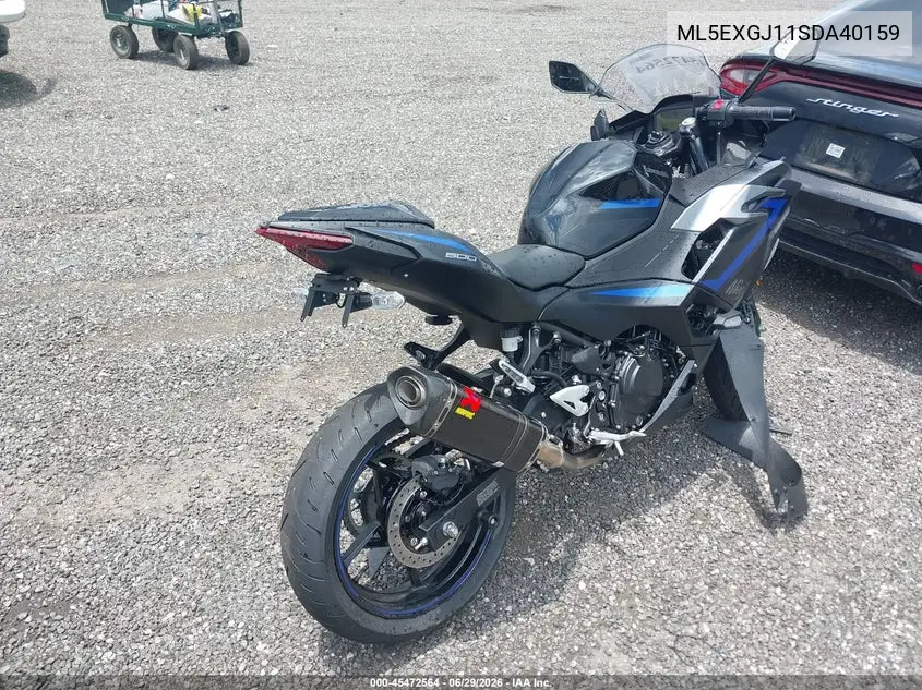 2025 Kawasaki Ex500 A/B VIN: ML5EXGJ11SDA40159 Lot: 45472564