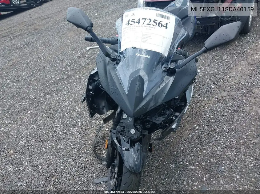 2025 Kawasaki Ex500 A/B VIN: ML5EXGJ11SDA40159 Lot: 45472564