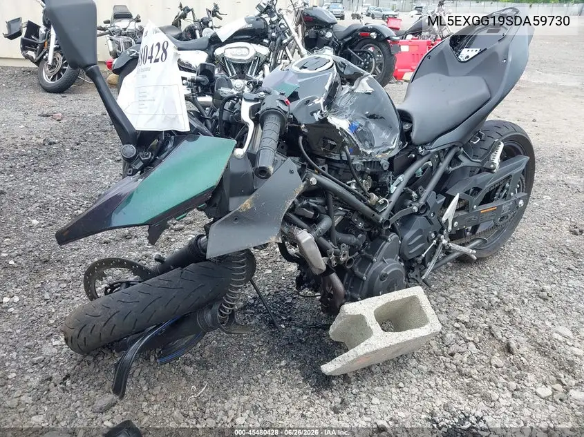 2025 Kawasaki Ex500 VIN: ML5EXGG19SDA59730 Lot: 45480428