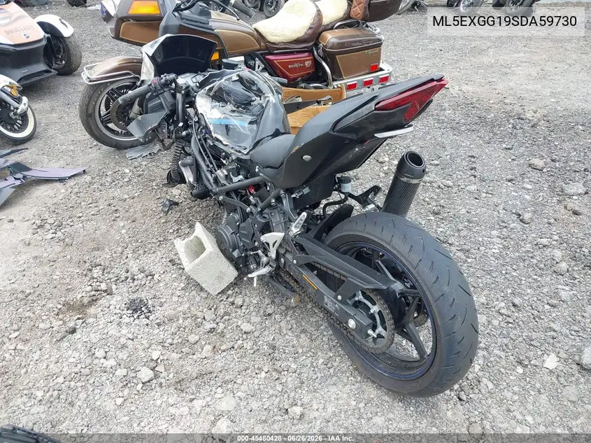 2025 Kawasaki Ex500 VIN: ML5EXGG19SDA59730 Lot: 45480428