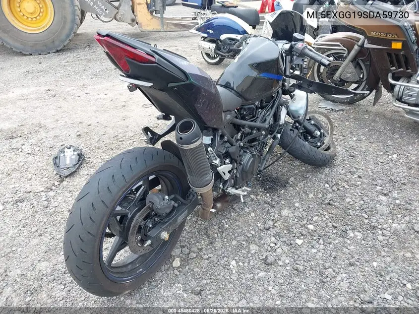 2025 Kawasaki Ex500 VIN: ML5EXGG19SDA59730 Lot: 45480428