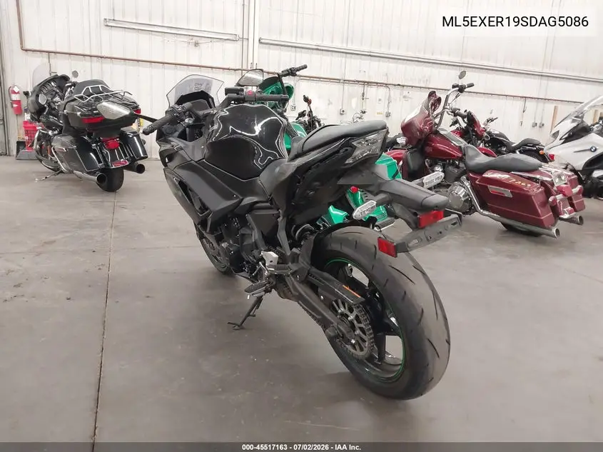 2025 Kawasaki Ex650 R VIN: ML5EXER19SDAG5086 Lot: 45517163