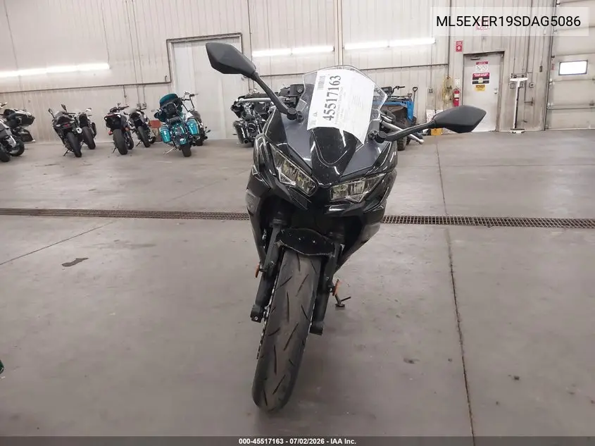 2025 Kawasaki Ex650 R VIN: ML5EXER19SDAG5086 Lot: 45517163