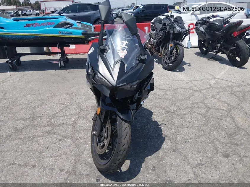 2025 Kawasaki Ex500 VIN: ML5EXGG12SDA52506 Lot: 45519255