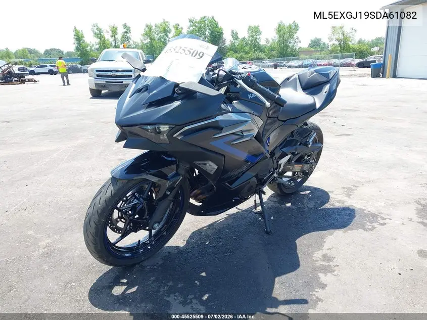 2025 Kawasaki Ex500 A/B VIN: ML5EXGJ19SDA61082 Lot: 45525509