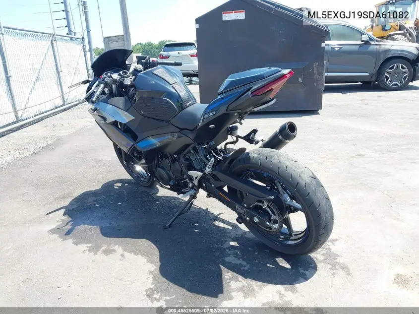 2025 Kawasaki Ex500 A/B VIN: ML5EXGJ19SDA61082 Lot: 45525509