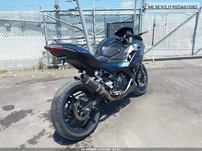 2025 Kawasaki Ex500 A/B VIN: ML5EXGJ19SDA61082 Lot: 45525509