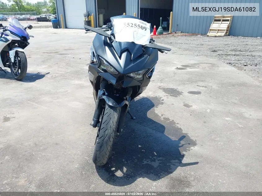 2025 Kawasaki Ex500 A/B VIN: ML5EXGJ19SDA61082 Lot: 45525509