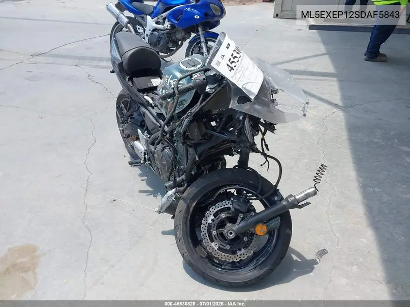 2025 Kawasaki Ex650 P VIN: ML5EXEP12SDAF5843 Lot: 45530828