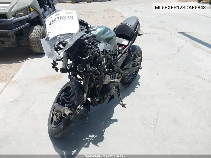 2025 Kawasaki Ex650 P VIN: ML5EXEP12SDAF5843 Lot: 45530828