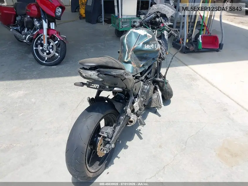 2025 Kawasaki Ex650 P VIN: ML5EXEP12SDAF5843 Lot: 45530828