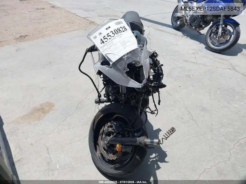 2025 Kawasaki Ex650 P VIN: ML5EXEP12SDAF5843 Lot: 45530828