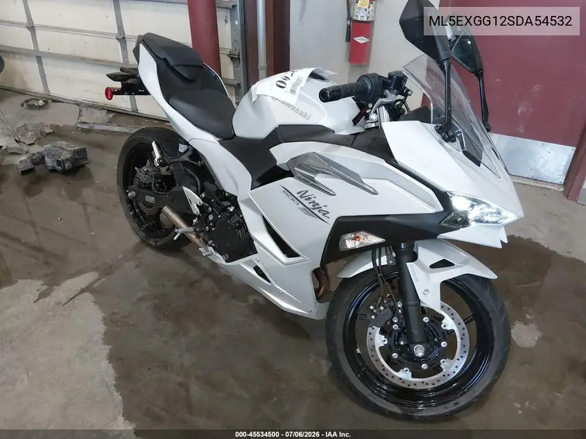 2025 Kawasaki Ex500 VIN: ML5EXGG12SDA54532 Lot: 45534500