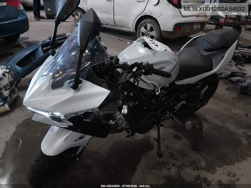 2025 Kawasaki Ex500 VIN: ML5EXGG12SDA54532 Lot: 45534500
