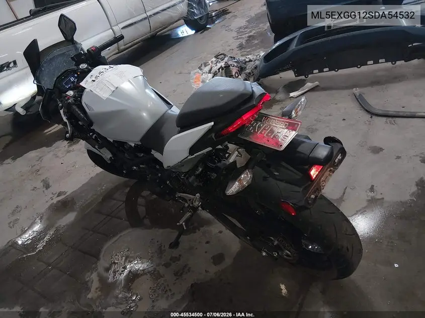 2025 Kawasaki Ex500 VIN: ML5EXGG12SDA54532 Lot: 45534500