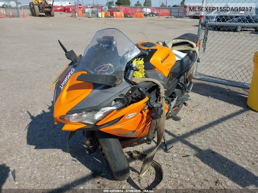 2025 Kawasaki Ex650 P VIN: ML5EXEP15SDAG5217 Lot: 45538934