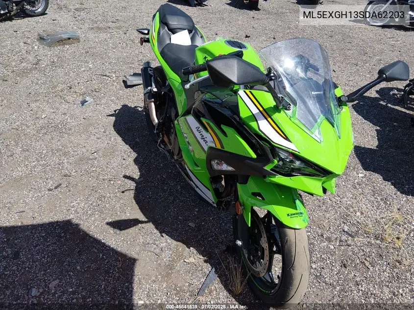 2025 Kawasaki Ex500 H VIN: ML5EXGH13SDA62203 Lot: 45541539