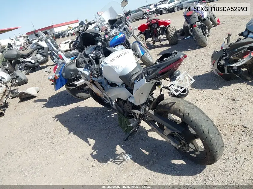 2025 Kawasaki Ex500 H VIN: ML5EXGH18SDA52993 Lot: 45569207