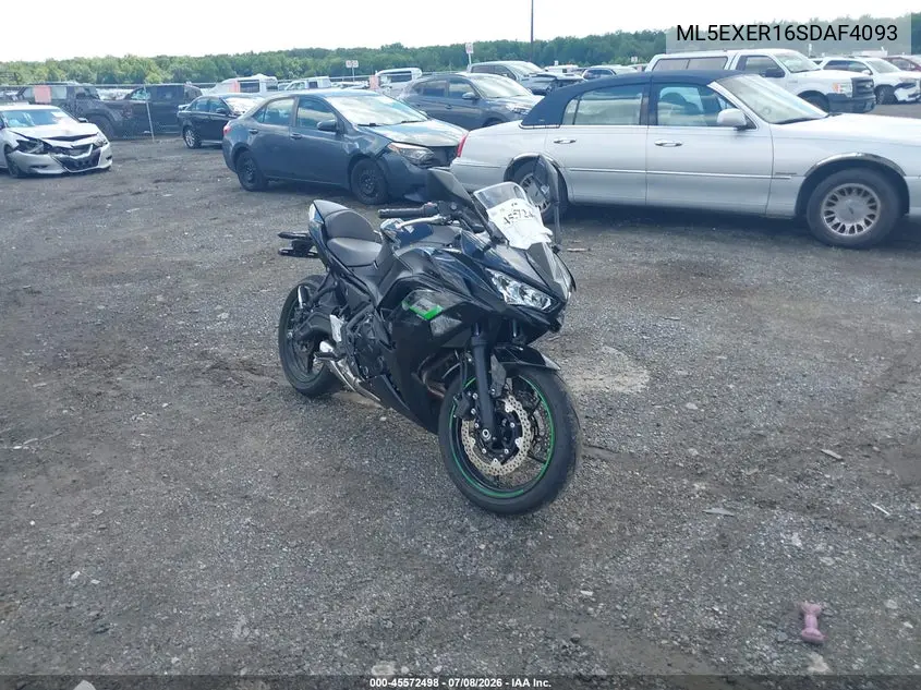 2025 Kawasaki Ex650 R VIN: ML5EXER16SDAF4093 Lot: 45572498
