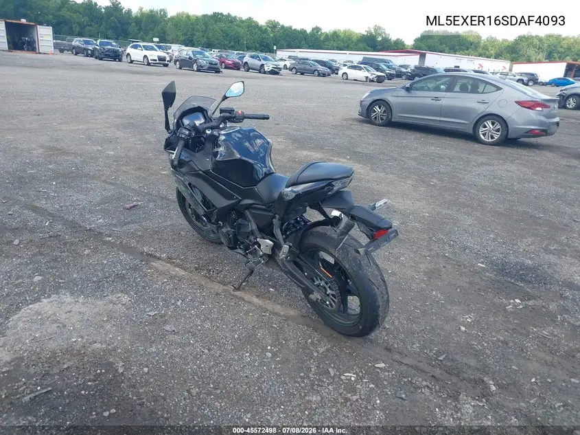 2025 Kawasaki Ex650 R VIN: ML5EXER16SDAF4093 Lot: 45572498
