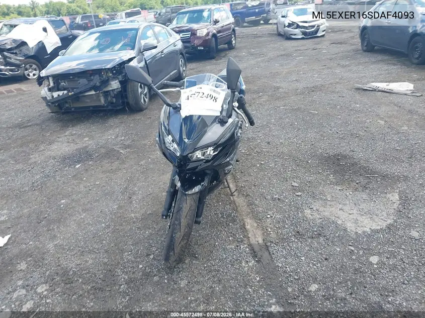 2025 Kawasaki Ex650 R VIN: ML5EXER16SDAF4093 Lot: 45572498
