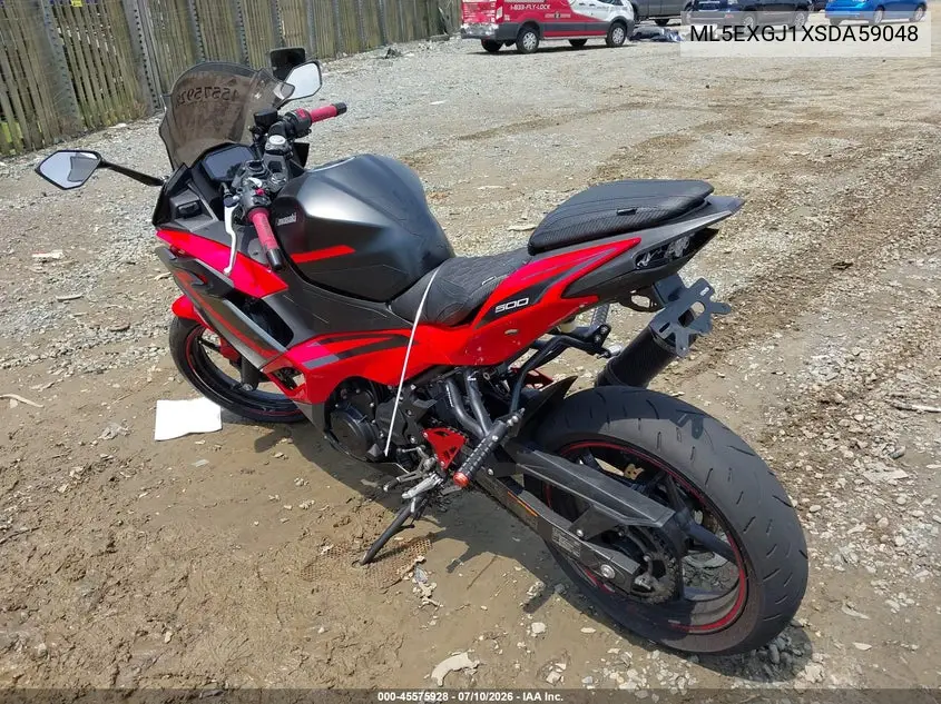 2025 Kawasaki Ex500 A/B VIN: ML5EXGJ1XSDA59048 Lot: 45575928
