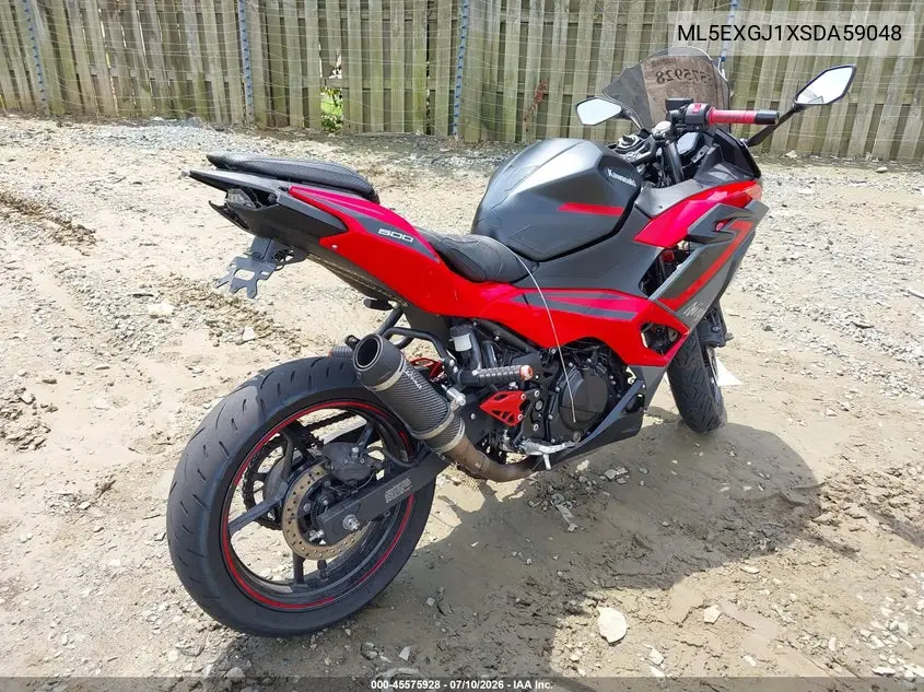 2025 Kawasaki Ex500 A/B VIN: ML5EXGJ1XSDA59048 Lot: 45575928