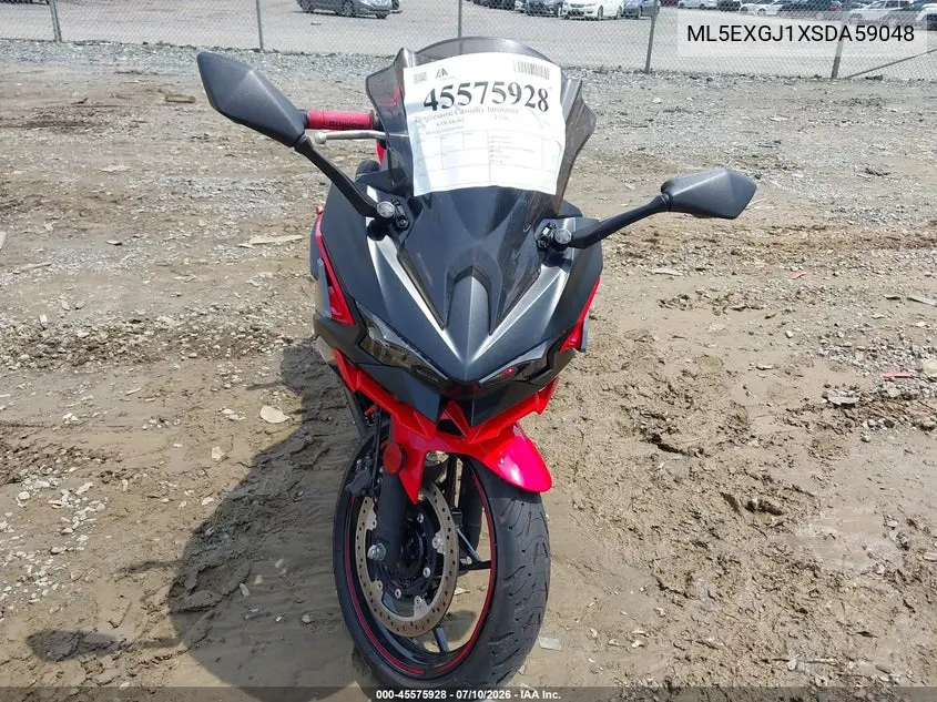 2025 Kawasaki Ex500 A/B VIN: ML5EXGJ1XSDA59048 Lot: 45575928