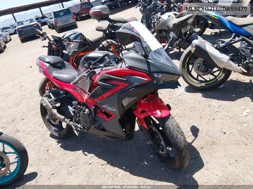 2025 Kawasaki Ex500 A/B VIN: ML5EXGJ16SDA55479 Lot: 45580943