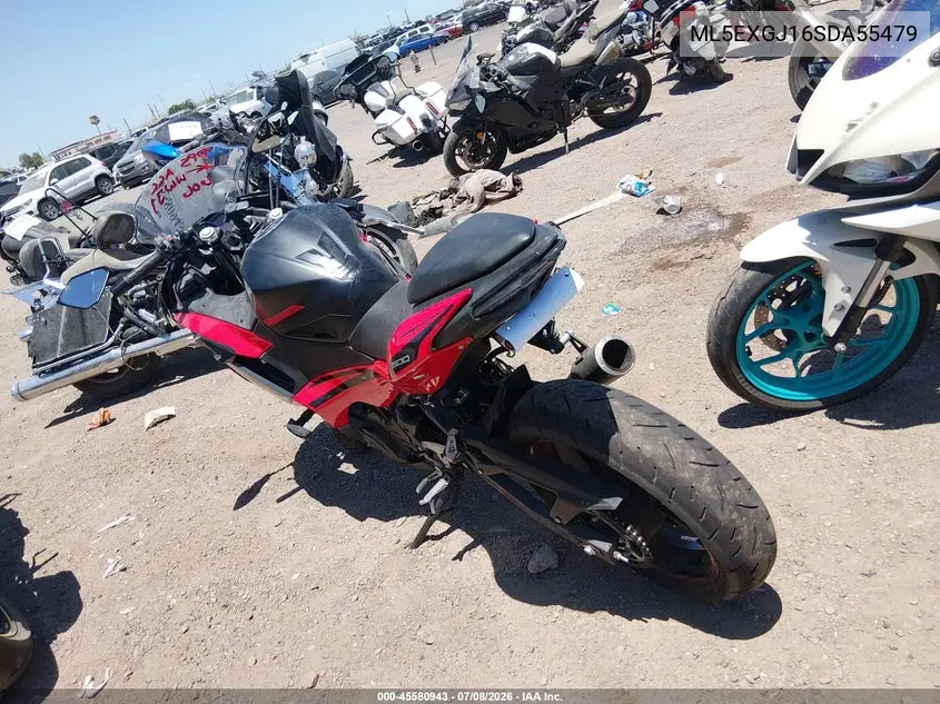 2025 Kawasaki Ex500 A/B VIN: ML5EXGJ16SDA55479 Lot: 45580943